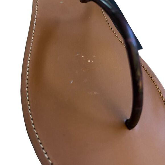 Mango Dark Burgundy Croc Leather Sandals Sz 40 - Picture 4 of 8